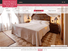 Tablet Screenshot of hotelreinamora.com